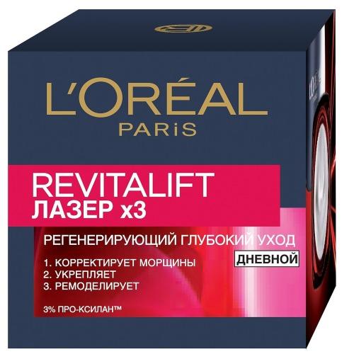 L'Oreal Paris REVITALIFT Антивозрастной крем Лазер х3 для лица дневной 50мл (L'Oreal Paris, Revitalift)
L'Oreal Paris REVITALIFT Антивозрастной крем Лазер х3 для лица дневной 50мл (L'Oreal Paris, Revitalift)