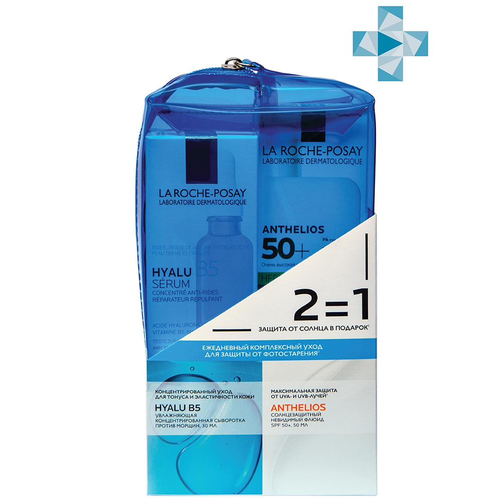 La Roche-Posay Подарочный набор в косметичке Hyalu B5 (Увлажняющая сыворотка Гиалу B5, 30 мл + Антгелиос Невидимый флюид Shaka SPF50+, 50 мл) (La Roche-Posay, Hyalu B5)
La Roche-Posay Подарочный набор в косметичке Hyalu B5 (Увлажняющая сыворотка Гиалу B5, 30 мл + Антгелиос Невидимый флюид Shaka SPF50+, 50 мл) (La Roche-Posay, Hyalu B5)