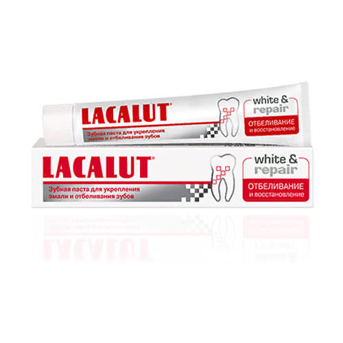 Lacalut Зубная паста Lacalut White & Repair, 75 мл (Lacalut, Зубные пасты), Зубные пасты
Lacalut Зубная паста Lacalut White & Repair, 75 мл (Lacalut, Зубные пасты), Зубные пасты