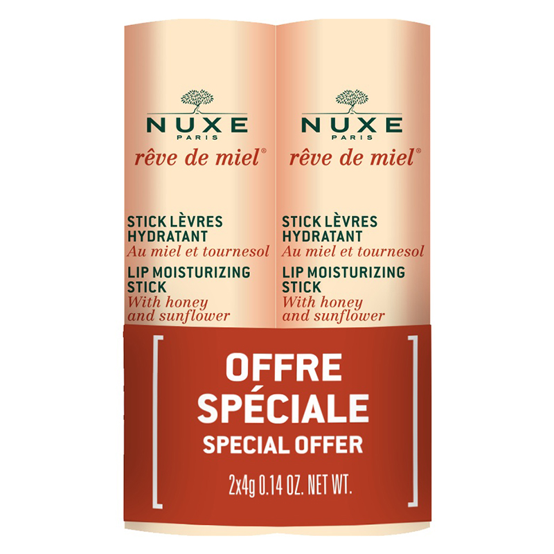 Nuxe Набор Увлажняющий стик для губ Reve de Miel Stick Levres Hydratant, 2*4 г (Nuxe, Reve De Miel)
Nuxe Набор Увлажняющий стик для губ Reve de Miel Stick Levres Hydratant, 2*4 г (Nuxe, Reve De Miel)