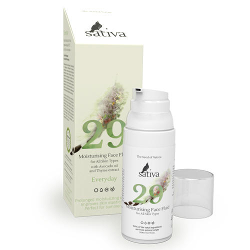 Sativa Крем флюид для лица увлажняющий №29 для всех типов кожи 50 мл (Sativa, Every Day)
Sativa Крем флюид для лица увлажняющий №29 для всех типов кожи 50 мл (Sativa, Every Day)