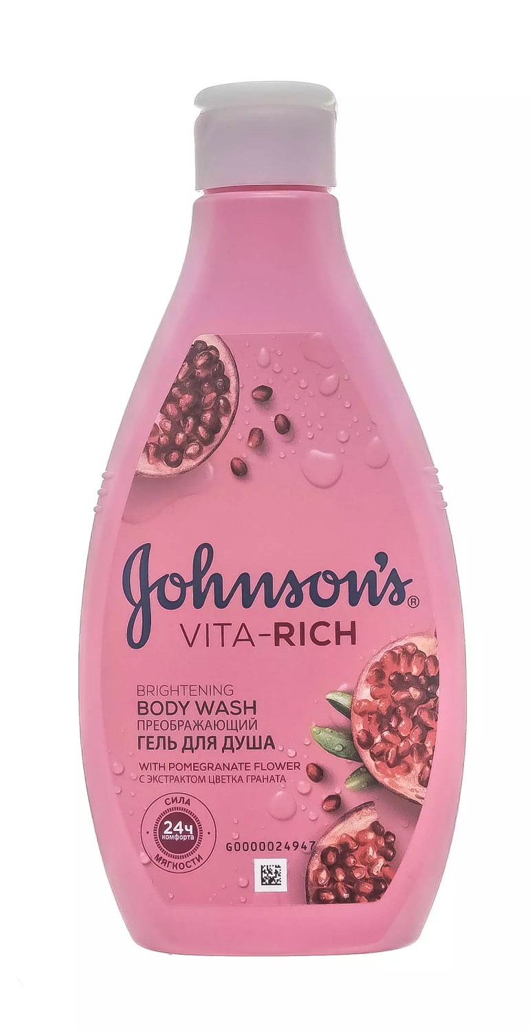Johnsons Гель для душа с экстрактом цветка граната «Johnson's Vita-Rich Преображающий», 250 мл (Johnsons, VITA-RICH)
Johnsons Гель для душа с экстрактом цветка граната «Johnson's Vita-Rich Преображающий», 250 мл (Johnsons, VITA-RICH)