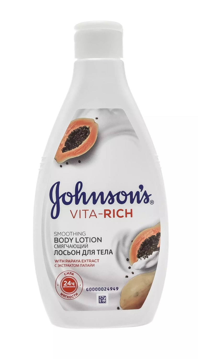 Johnsons Лосьон для тела с экстрактом папайи «Johnson's Vita-Rich Смягчающий», 250 мл (Johnsons, VITA-RICH)
Johnsons Лосьон для тела с экстрактом папайи «Johnson's Vita-Rich Смягчающий», 250 мл (Johnsons, VITA-RICH)