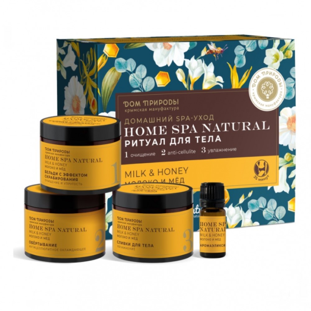 Дом природы Подарочный SPA набор "Мед и молоко" для ухода за телом, 1 шт. (Дом природы, Наборы)
Дом природы Подарочный SPA набор "Мед и молоко" для ухода за телом, 1 шт. (Дом природы, Наборы)