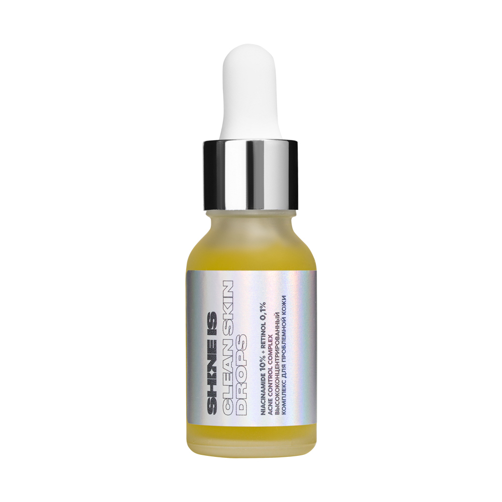 Shine Is Высоконцентрированный комплекс для проблемной кожи Niacinamide 10% + Retinol 0,1 % Acne Control Complex, 15 мл (Shine Is, )
Shine Is Высоконцентрированный комплекс для проблемной кожи Niacinamide 10% + Retinol 0,1 % Acne Control Complex, 15 мл (Shine Is, )