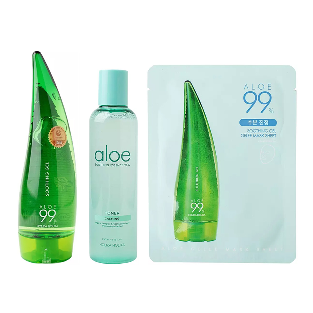 Holika Holika Набор "Алоэ Вера": гель 250 мл + гелевая маска 1 шт + тонер 200 мл (Holika Holika, Aloe)
Holika Holika Набор "Алоэ Вера": гель 250 мл + гелевая маска 1 шт + тонер 200 мл (Holika Holika, Aloe)