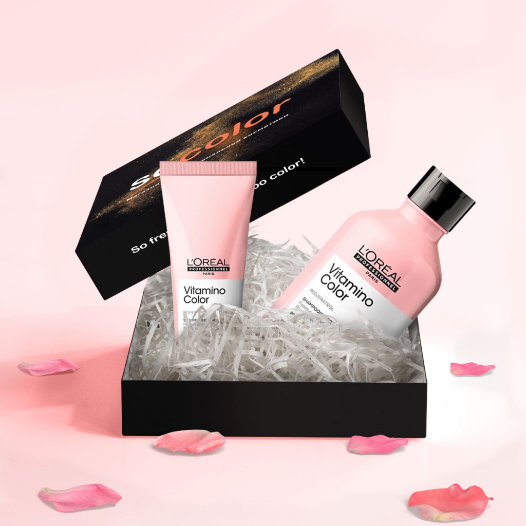 SocolorBeautyBox Подарочный набор L'Oreal Professionnel Vitamino Color (шампунь 300 мл + кондиционер 200 мл) (SocolorBeautyBox, Уход за волосами)
SocolorBeautyBox Подарочный набор L'Oreal Professionnel Vitamino Color (шампунь 300 мл + кондиционер 200 мл) (SocolorBeautyBox, Уход за волосами)