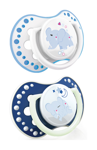Lovi Силиконовая динамическая пустышка для мальчика Night&Day слон, 6-18 m, 2 шт (Lovi, Пустышки)
Lovi Силиконовая динамическая пустышка для мальчика Night&Day слон, 6-18 m, 2 шт (Lovi, Пустышки)
