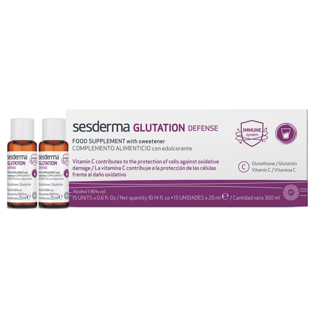 

Sesderma Питьевая биологически активная антиоксидантная добавка Glutation Defense, 15 шт х 20 мл (Sesderma, БАДы)