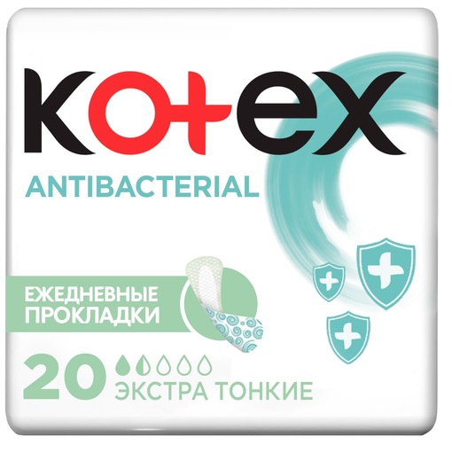 Kotex Ежедневные антибактериальные экстратонкие прокладки, 20 шт (Kotex, Ежедневные), Ежедневные
Kotex Ежедневные антибактериальные экстратонкие прокладки, 20 шт (Kotex, Ежедневные), Ежедневные
