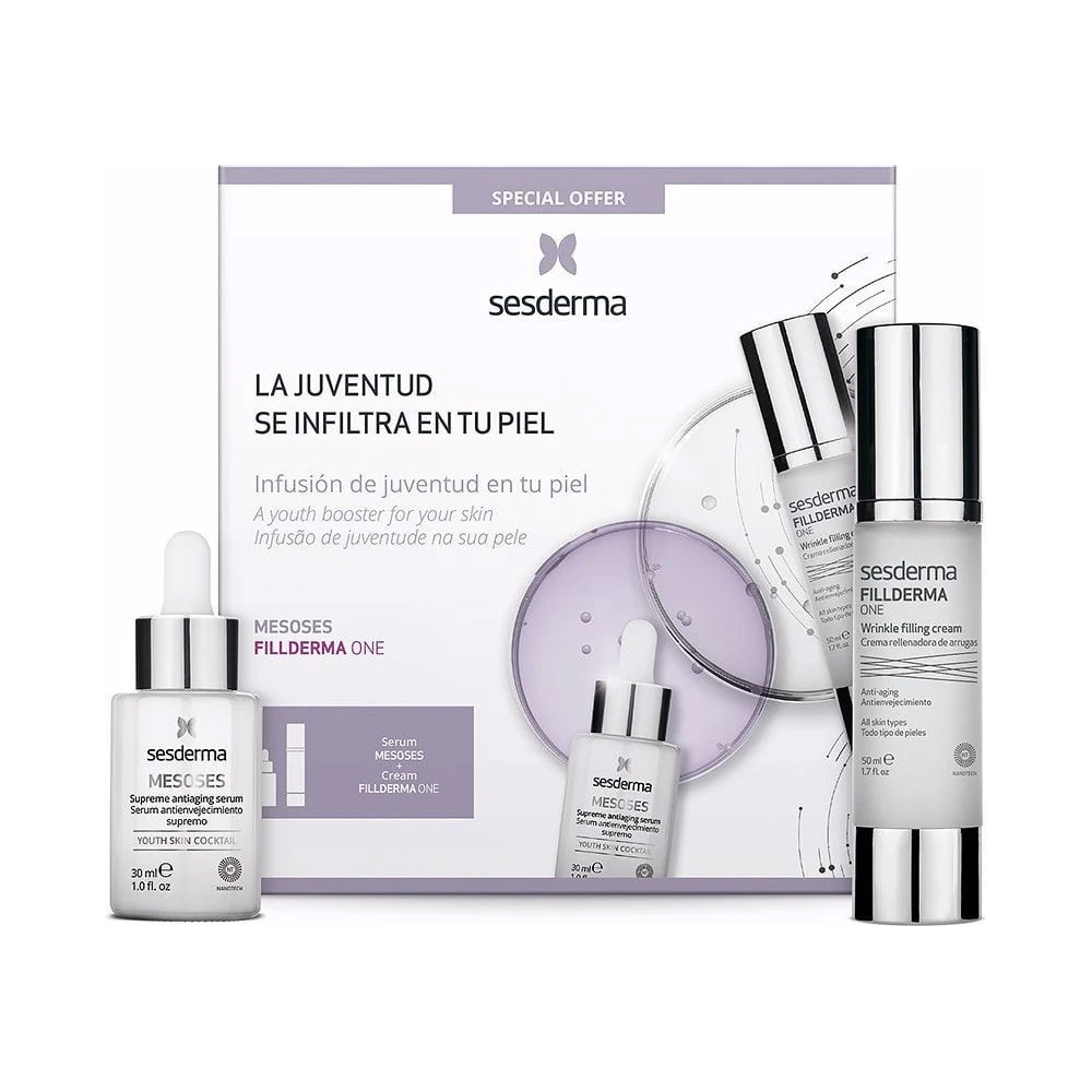 Sesderma Набор (сыворотка омолаживающая mesoses 30 мл + крем от морщин fillderma one, 50 мл) (Sesderma, Mesoses) (Sesderma, Mesoses)
Sesderma Набор (сыворотка омолаживающая mesoses 30 мл + крем от морщин fillderma one, 50 мл) (Sesderma, Mesoses) (Sesderma, Mesoses)