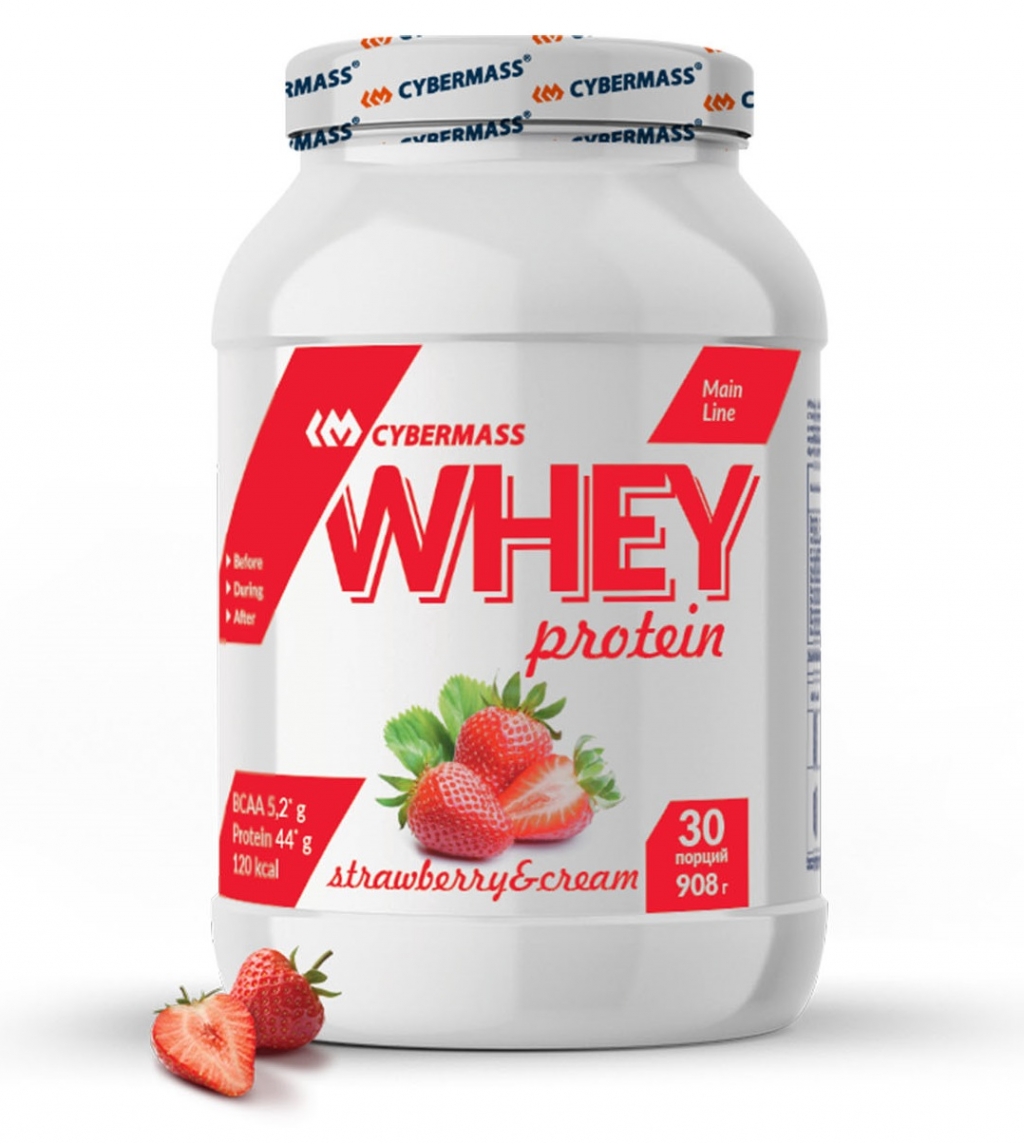 CyberMass Сухой белковый концентрат Whey "Клубника-сливки", 908 г (CyberMass, Protein Line), Protein Line
CyberMass Сухой белковый концентрат Whey "Клубника-сливки", 908 г (CyberMass, Protein Line), Protein Line