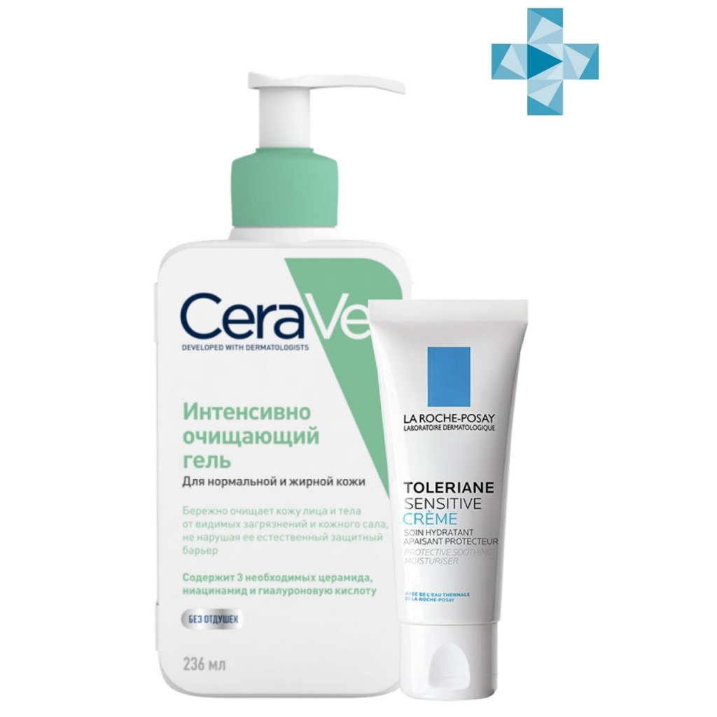 CeraVe Набор: Очищающий гель CeraVe для нормальной и жирной кожи, 236 мл + Toleriane Sensitive Легкий крем для нормальной и комбинированной кожи, 40 мл (CeraVe, Очищение кожи)
CeraVe Набор: Очищающий гель CeraVe для нормальной и жирной кожи, 236 мл + Toleriane Sensitive Легкий крем для нормальной и комбинированной кожи, 40 мл (CeraVe, Очищение кожи)