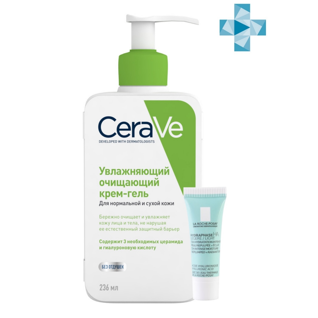 CeraVe Набор: Увлажняющий очищающий крем-гель CeraVe для нормальной и сухой кожи, 236 мл + Легкий крем Hydraphase HA для обезвоженной кожи лица, 3 мл (CeraVe, Очищение кожи)
CeraVe Набор: Увлажняющий очищающий крем-гель CeraVe для нормальной и сухой кожи, 236 мл + Легкий крем Hydraphase HA для обезвоженной кожи лица, 3 мл (CeraVe, Очищение кожи)