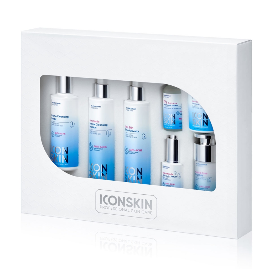 Icon Skin Набор "Совершенная кожа 360°" для проблемной кожи, 7 средств (Icon Skin, Re:Program), Re:Program
Icon Skin Набор "Совершенная кожа 360°" для проблемной кожи, 7 средств (Icon Skin, Re:Program), Re:Program