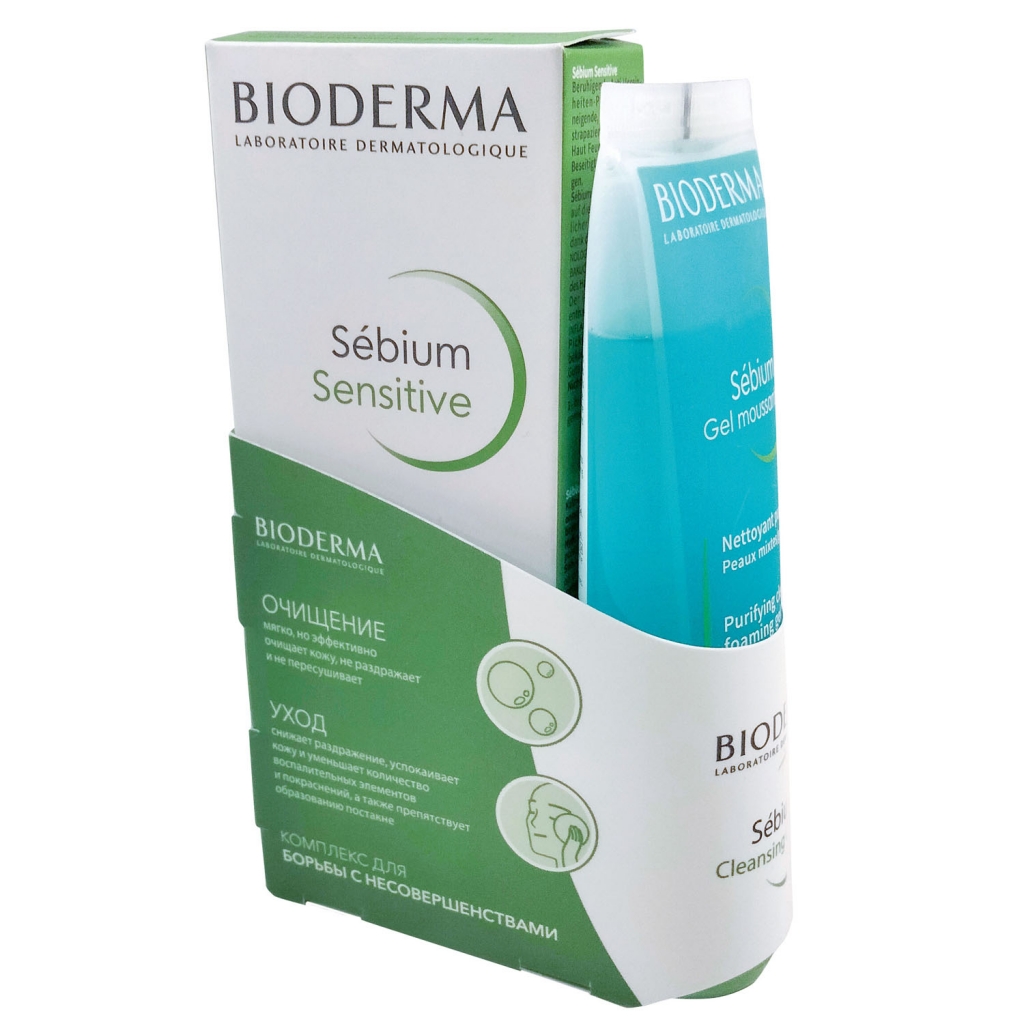 Bioderma Комплекс для борьбы с несовершенствами (крем-сенситив, 30 мл + гель, 45 мл) (Bioderma, Sebium)
Bioderma Комплекс для борьбы с несовершенствами (крем-сенситив, 30 мл + гель, 45 мл) (Bioderma, Sebium)