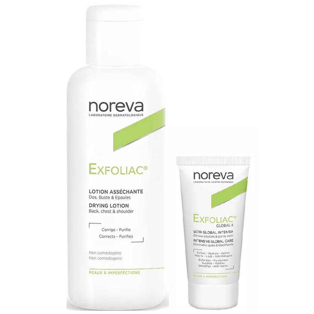 Noreva Набор для проблемной кожи (крем, 30 мл + лосьон, 125 мл) (Noreva, Exfoliac)
Noreva Набор для проблемной кожи (крем, 30 мл + лосьон, 125 мл) (Noreva, Exfoliac)