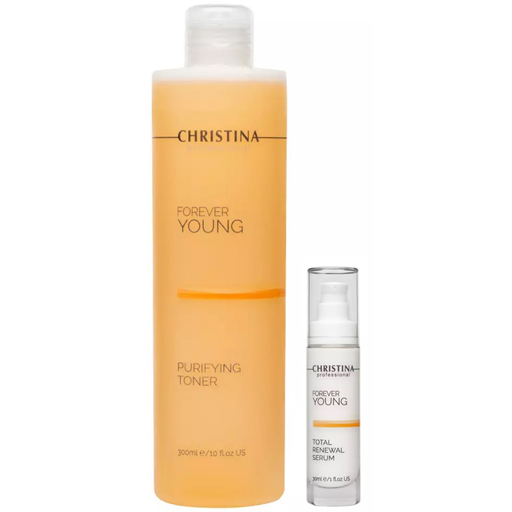 Christina Набор антивозрастной (тоник, 300 мл + сыворотка, 30 мл) (Christina, Forever Young)
Christina Набор антивозрастной (тоник, 300 мл + сыворотка, 30 мл) (Christina, Forever Young)