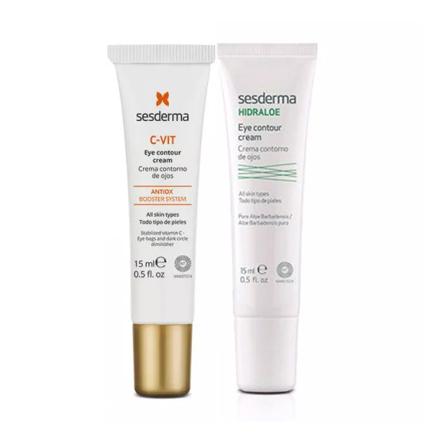 Sesderma Набор "Увлажнение и сияние" (крем-контур вокруг глаз С-Vit 15 мл + увлажняющий крем-контур вокруг глаз 15 мл) (Sesderma, Hidraloe)
Sesderma Набор "Увлажнение и сияние" (крем-контур вокруг глаз С-Vit 15 мл + увлажняющий крем-контур вокруг глаз 15 мл) (Sesderma, Hidraloe)