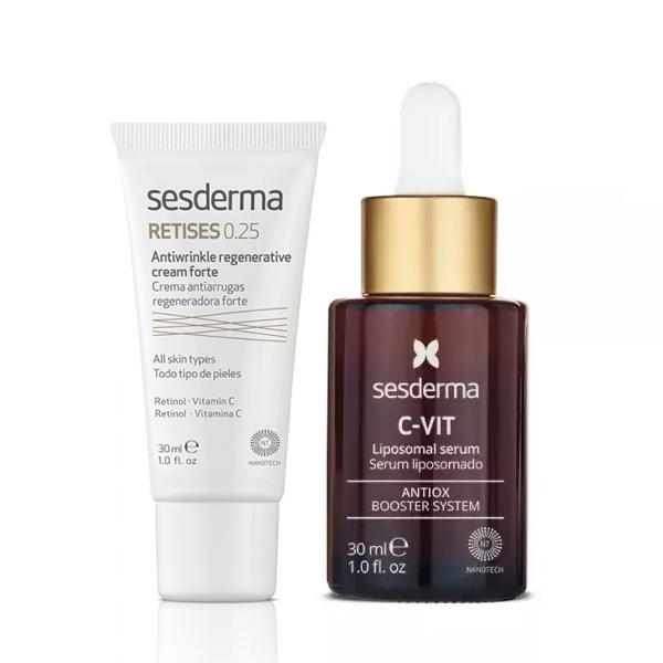Sesderma Набор против морщин (сыворотка 30 мл + крем против морщин 30 мл) (Sesderma, С-Vit)
Sesderma Набор против морщин (сыворотка 30 мл + крем против морщин 30 мл) (Sesderma, С-Vit)