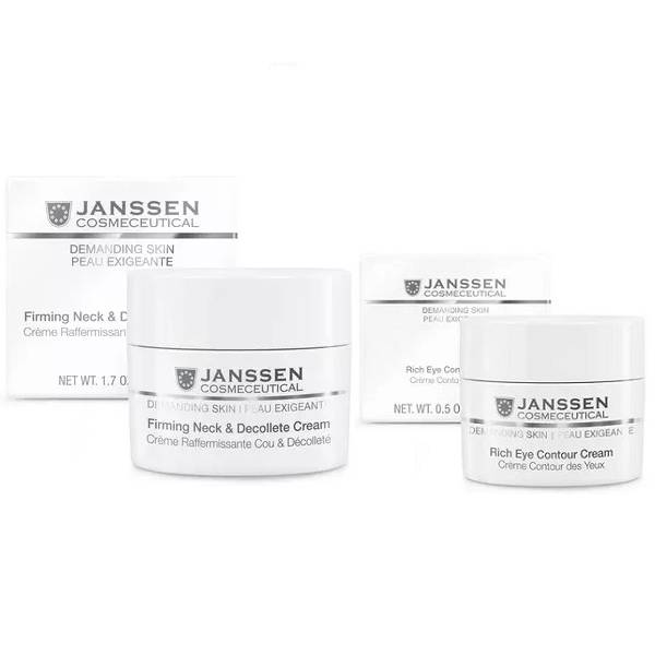 Janssen Cosmetics Набор для укрепления кожи (крем для век 15 мл + крем 50 мл) (Janssen Cosmetics, Demanding skin)
Janssen Cosmetics Набор для укрепления кожи (крем для век 15 мл + крем 50 мл) (Janssen Cosmetics, Demanding skin)