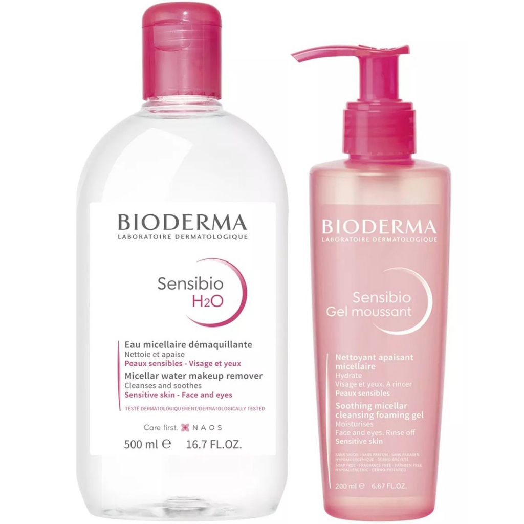 Bioderma Набор для очищения чувствительной кожи (гель, 200 мл + мицеллярная вода, 500 мл) (Bioderma, Sensibio)
Bioderma Набор для очищения чувствительной кожи (гель, 200 мл + мицеллярная вода, 500 мл) (Bioderma, Sensibio)