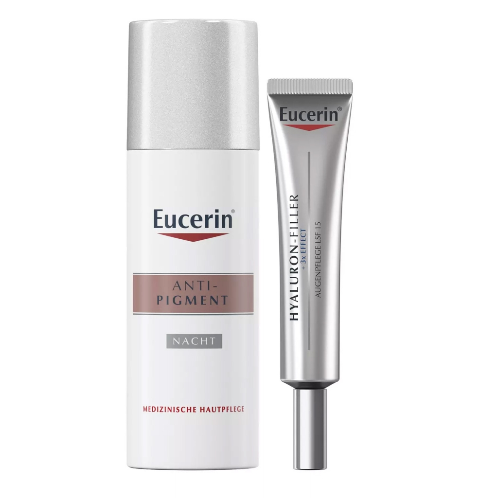 Eucerin Набор для базового ухода (крем для кожи вокруг глаз 15 мл + ночной крем 50 мл) (Eucerin, Anti-Pigment)
Eucerin Набор для базового ухода (крем для кожи вокруг глаз 15 мл + ночной крем 50 мл) (Eucerin, Anti-Pigment)