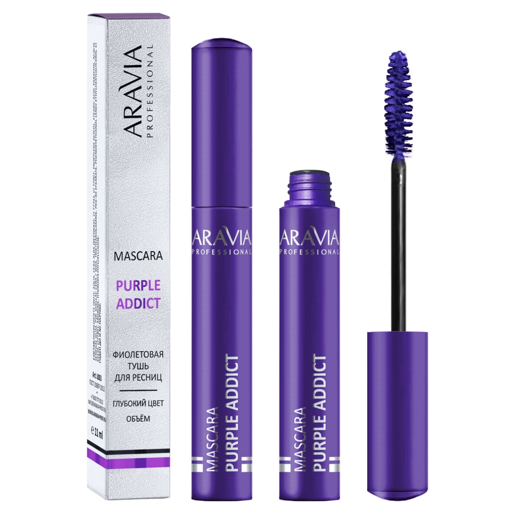 Aravia Professional Цветная тушь для ресниц Mascara Purple 03, 11 мл (Aravia Professional, Декоративная косметика), Декоративная косметика
Aravia Professional Цветная тушь для ресниц Mascara Purple 03, 11 мл (Aravia Professional, Декоративная косметика), Декоративная косметика