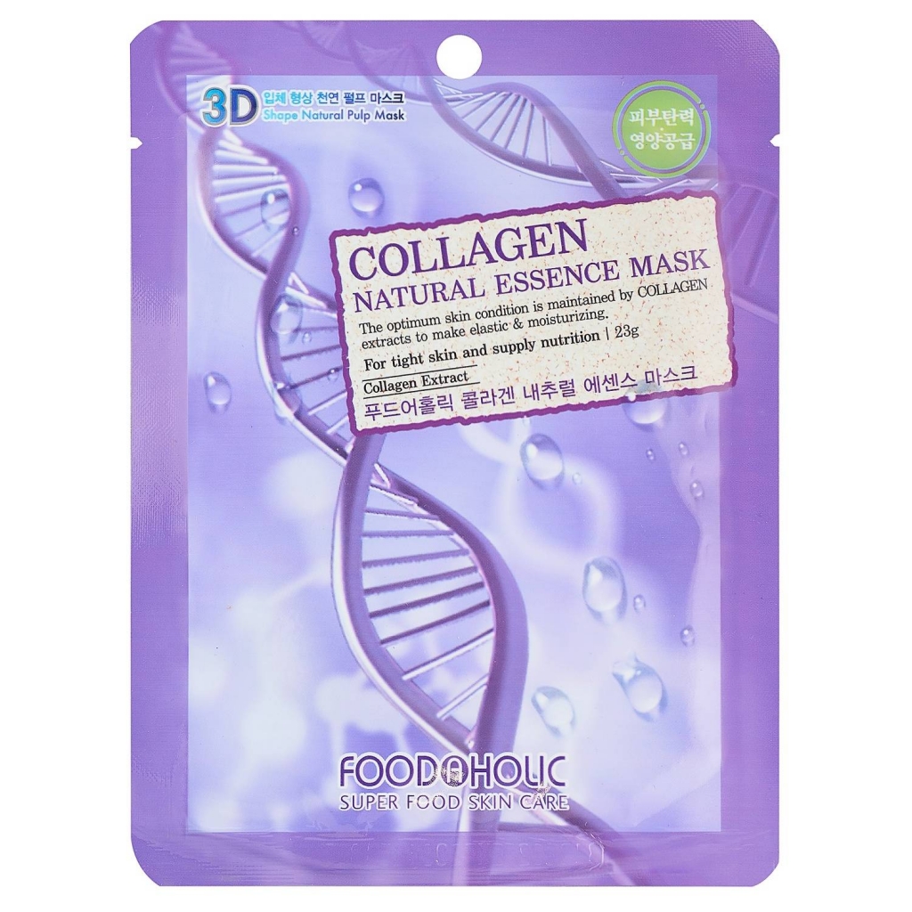 Food A Holic Тканевая 3D маска с коллагеном для эластичности и питания кожи Collagen Natural Essence Mask, 23 г (Food A Holic, Face), Face
Food A Holic Тканевая 3D маска с коллагеном для эластичности и питания кожи Collagen Natural Essence Mask, 23 г (Food A Holic, Face), Face