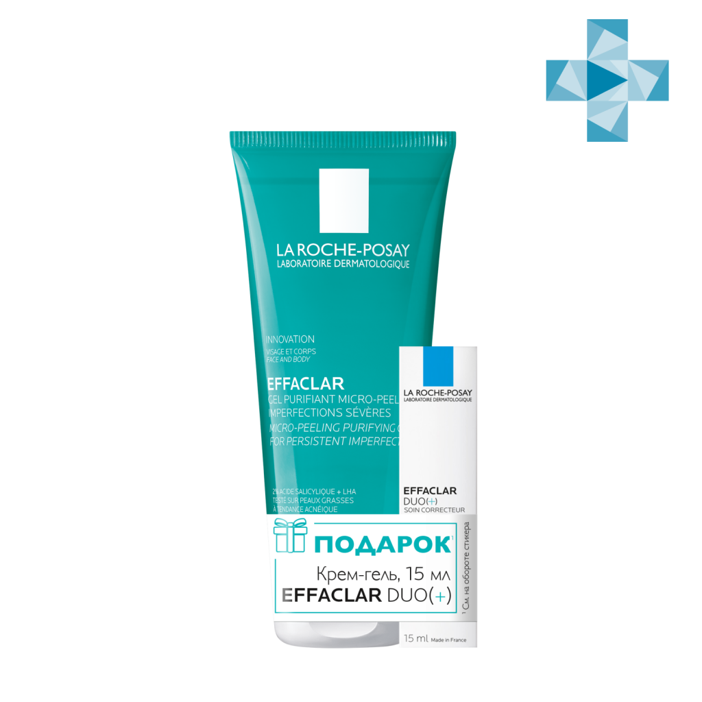 La Roche-Posay Набор для жирной, проблемной кожи, склонной к акне (микроотшелушивающий гель 200 мл + крем-гель Duo(+) 15 мл) (La Roche-Posay, Effaclar)
La Roche-Posay Набор для жирной, проблемной кожи, склонной к акне (микроотшелушивающий гель 200 мл + крем-гель Duo(+) 15 мл) (La Roche-Posay, Effaclar)