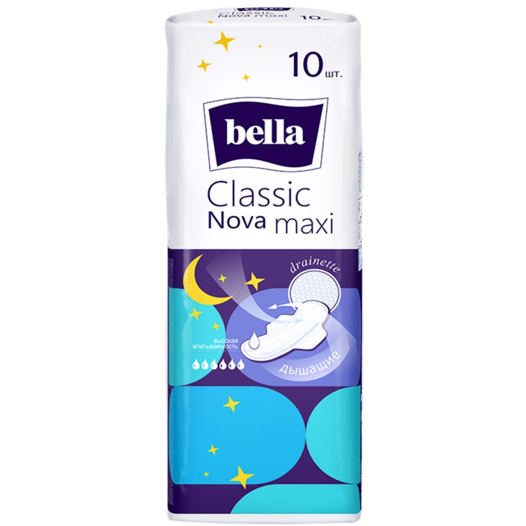 Bella Гигиенические прокладки Classic Nova Maxi, 10 шт (Bella, Гигиенические прокладки), Гигиенические прокладки
Bella Гигиенические прокладки Classic Nova Maxi, 10 шт (Bella, Гигиенические прокладки), Гигиенические прокладки