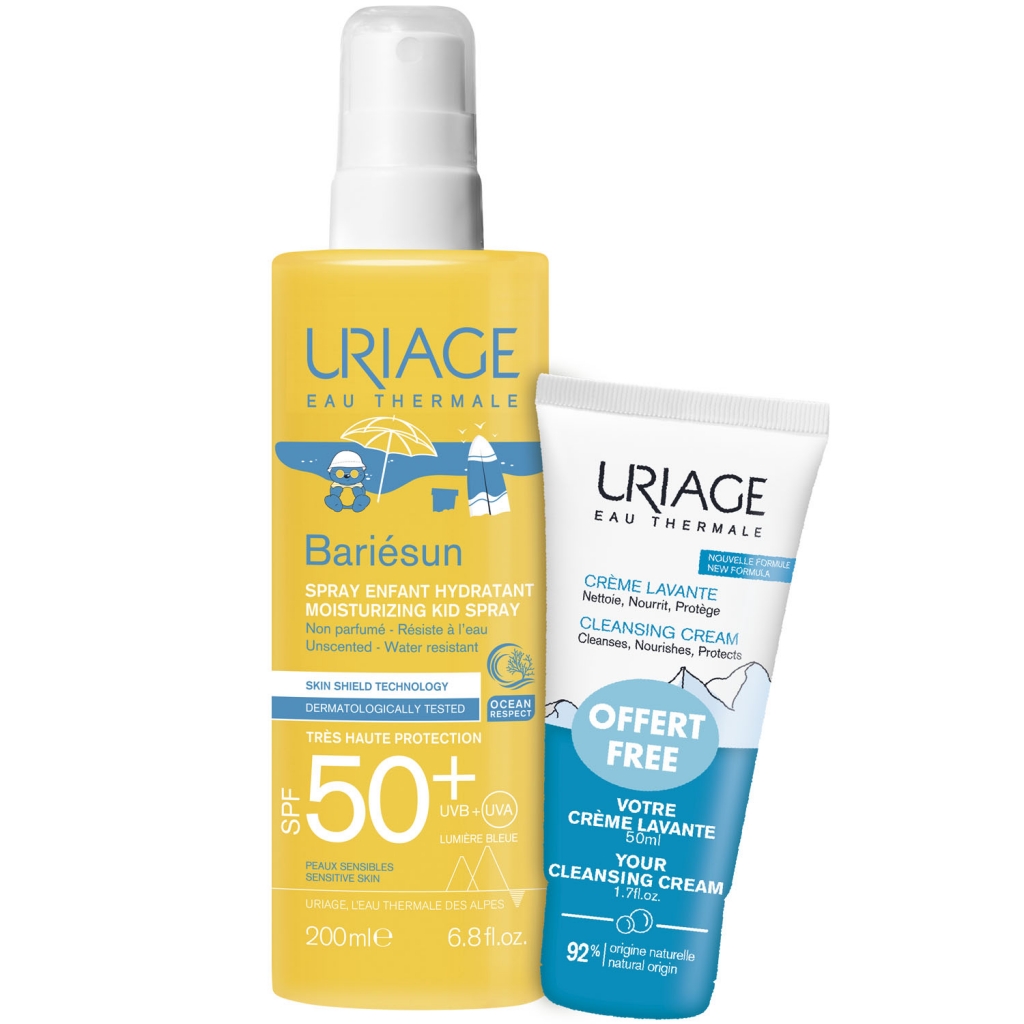 Uriage Набор (увлажняющий спрей для детей SPF 50+, 200 мл + очищающий пенящийся крем 50 мл) (Uriage, Bariesun)
Uriage Набор (увлажняющий спрей для детей SPF 50+, 200 мл + очищающий пенящийся крем 50 мл) (Uriage, Bariesun)