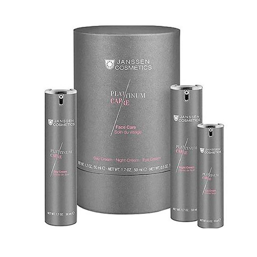 Janssen Cosmetics Подарочный набор Platinum Care Face Care Дневной крем 50 мл + Ночной крем 50 мл + Крем для глаз 15 мл (Janssen Cosmetics, Platinum Care), Platinum Care
Janssen Cosmetics Подарочный набор Platinum Care Face Care Дневной крем 50 мл + Ночной крем 50 мл + Крем для глаз 15 мл (Janssen Cosmetics, Platinum Care), Platinum Care