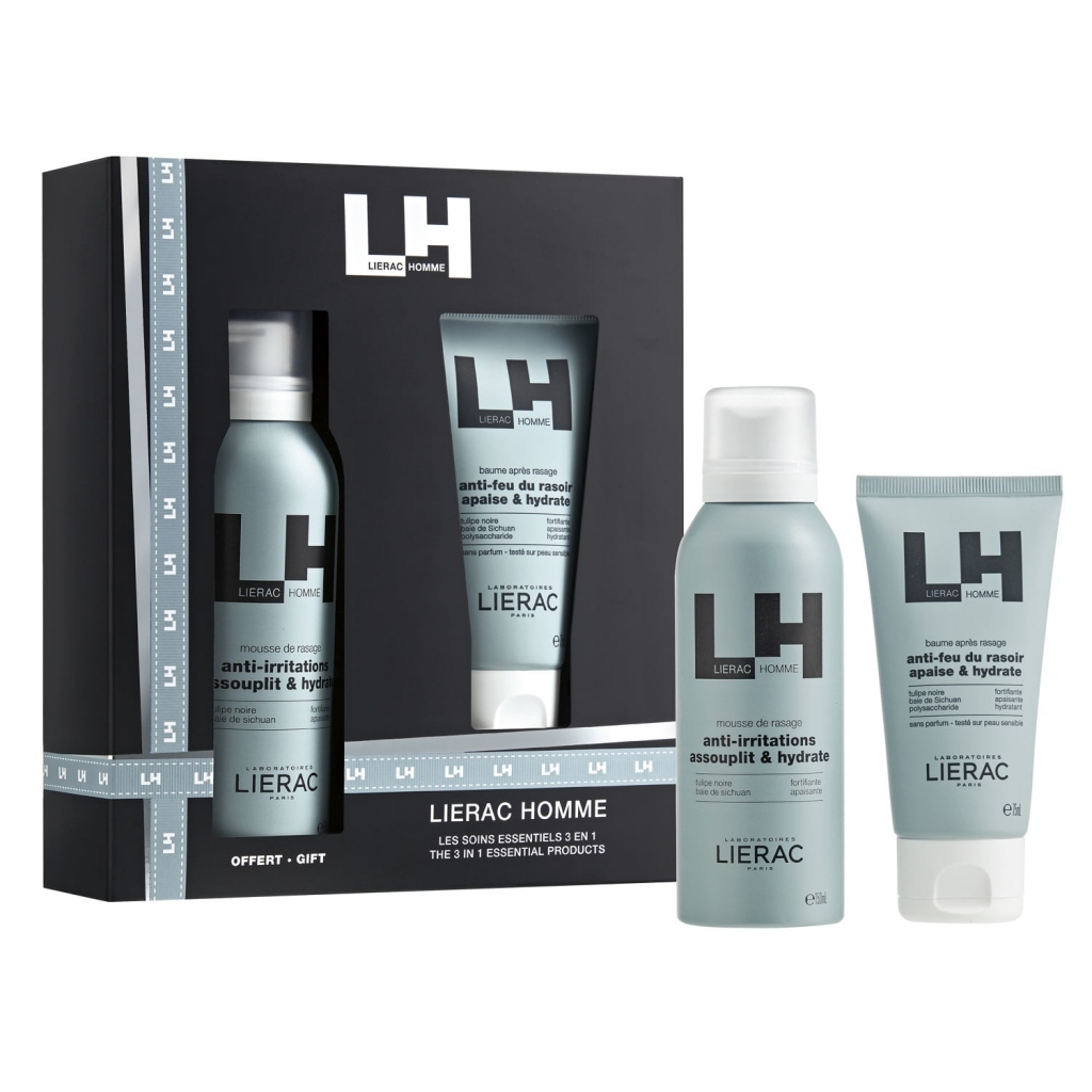 Lierac Мужской подарочный набор (пена для бритья 150 мл + бальзам после бритья 75 мл) (Lierac, Lierac Homme)
Lierac Мужской подарочный набор (пена для бритья 150 мл + бальзам после бритья 75 мл) (Lierac, Lierac Homme)