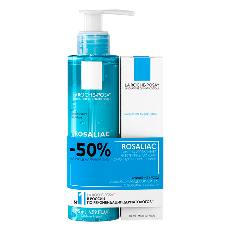 La Roche-Posay Набор для кожи, склонной к покраснениям Rosaliac (Интенсивная сыворотка Rosaliac AR Intense, 40 мл + Очищающий мицеллярный гель Rosaliac, 195 мл) (La Roche-Posay, Rosaliac)
La Roche-Posay Набор для кожи, склонной к покраснениям Rosaliac (Интенсивная сыворотка Rosaliac AR Intense, 40 мл + Очищающий мицеллярный гель Rosaliac, 195 мл) (La Roche-Posay, Rosaliac)