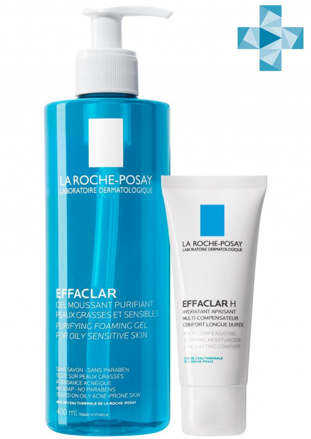 La Roche-Posay Набор Effaclar (Мультивосстанавливающий увлажняющий крем Эфаклар H, 40 мл + Очищающий гель, 400 мл) (La Roche-Posay, Effaclar)
La Roche-Posay Набор Effaclar (Мультивосстанавливающий увлажняющий крем Эфаклар H, 40 мл + Очищающий гель, 400 мл) (La Roche-Posay, Effaclar)