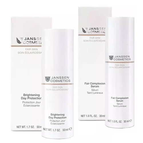 Janssen Cosmetics Набор "Осветляющий дневной уход": дневной крем 50 мл + осветляющая сыворотка 30 мл (Janssen Cosmetics, Fair Skin)
Janssen Cosmetics Набор "Осветляющий дневной уход": дневной крем 50 мл + осветляющая сыворотка 30 мл (Janssen Cosmetics, Fair Skin)
