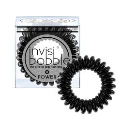 Резинка-браслет для волос invisibobble POWER True Black (с подвесом) черный