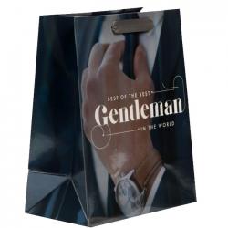 Пакет ламинированный «Джентельмен», 18 х 23 х 10 см