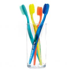Щетка зубная для взрослых средняя, цвет синий, 1 шт