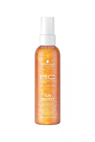 Шварцкопф Профешнл BC Масло-Спрей с мерцающим блеском Защита волос от UV-лучей солнцаот Солнца Sun Protect Shimmer Oil 150 мл (Schwarzkopf Professional, BC Bonacure, SUN Protect)