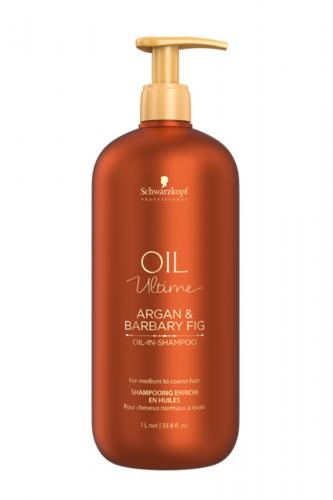 Шампунь для жестких и средних волос Oil-in-Shampoo, 1000 мл (Oil Ultime)