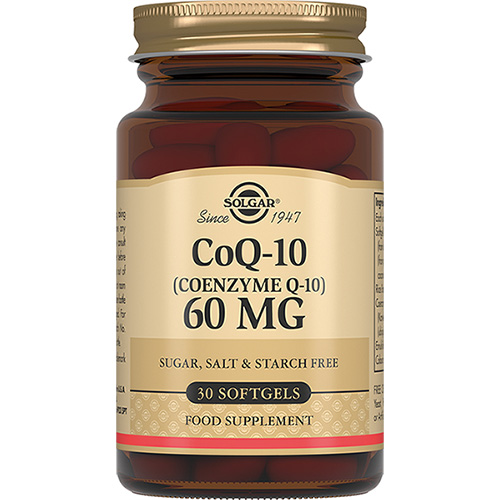 Солгар Коэнзим Q-10 60 мг, 30 капсул (Solgar, Специальные добавки)