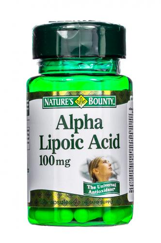 Нэйчес Баунти Альфа-липоевая кислота 100 мг, 60 капсул (Nature's Bounty, Специальные продукты)