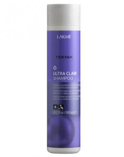 Лакме Ultra clair Шампунь тонирующий для обесцвеченных, натуральных светлых и седых волос 300 мл (Lakme, Teknia, Ultra clair)