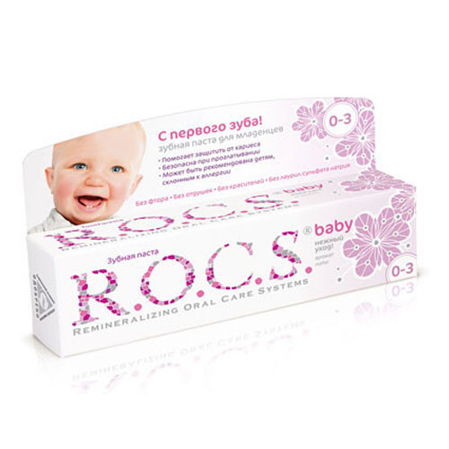 Рокс Зубная паста Аромат липы, 45 г (R.O.C.S, Baby 0-3 года)