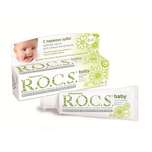 Рокс Зубная паста Душистая Ромашка, 45 г (R.O.C.S, Baby 0-3 года)