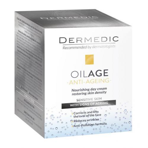 Дермедик Дневной питательный крем для восстановления упругости кожи Ойлэйдж, 50 мл (Dermedic, Oilage), фото-7