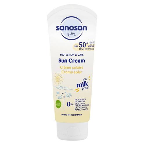 Саносан Детский солнцезащитный крем SPF50+ 0+, 75 мл (Sanosan, Защита от солнца)