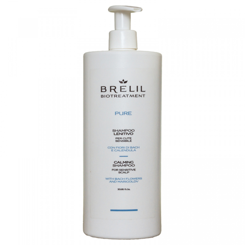 Брелил Профессионал Восстанавливающий деликатный шампунь для чувствительной кожи головы 1000 мл (Brelil Professional, Biotreatment, Pure)